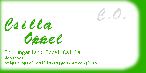 csilla oppel business card